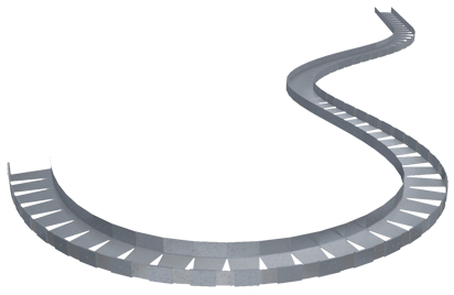 The Steel Network CircleTrak 362CT125-33mil-10ft
