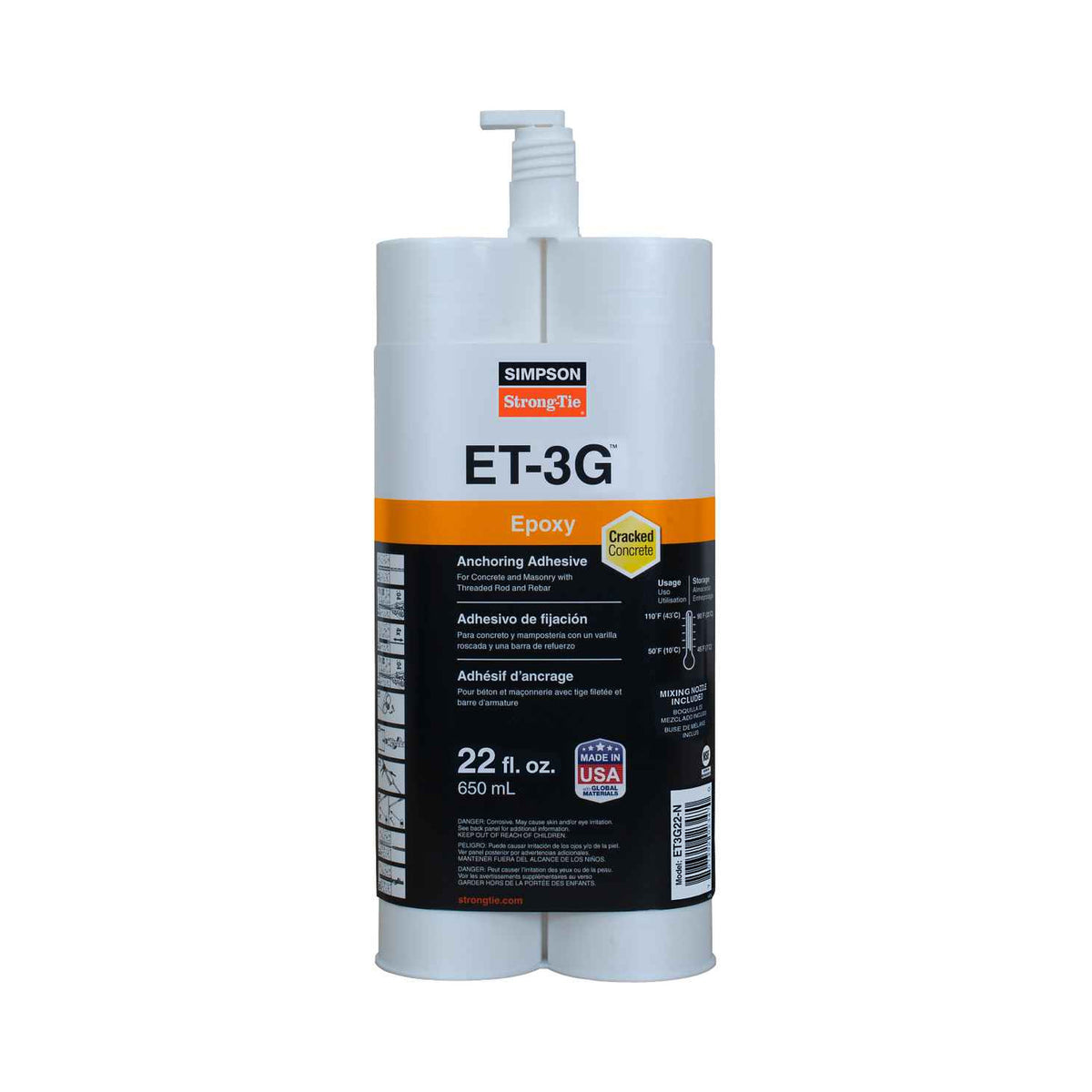 Simpson Strong-Tie ET3G5B ET-3G Epoxy