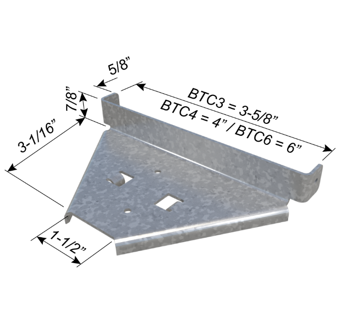 ClarkDietrich BTC4-43 BRIDGING TERMINATION CLIP